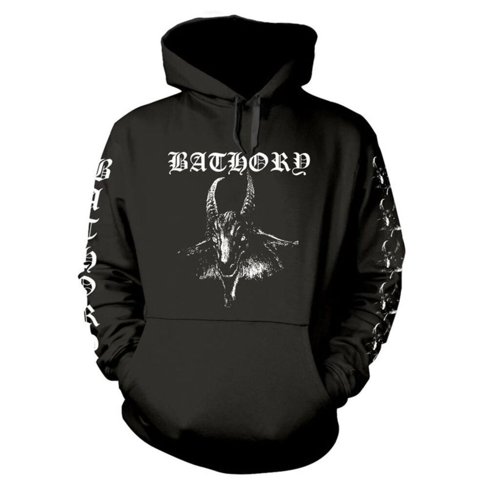 Bathory Unisex Adult Goat Hoodie / Black